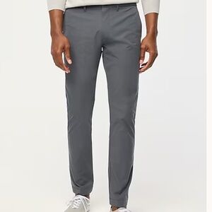 NWT J.Crew 484 Slim-fit tech pant tarnished metal/ gray SZ W34 X 30L